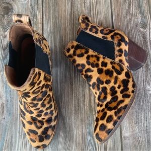 MADEWELL Regan Boot in Leopard Calf Hair, Size 6.5